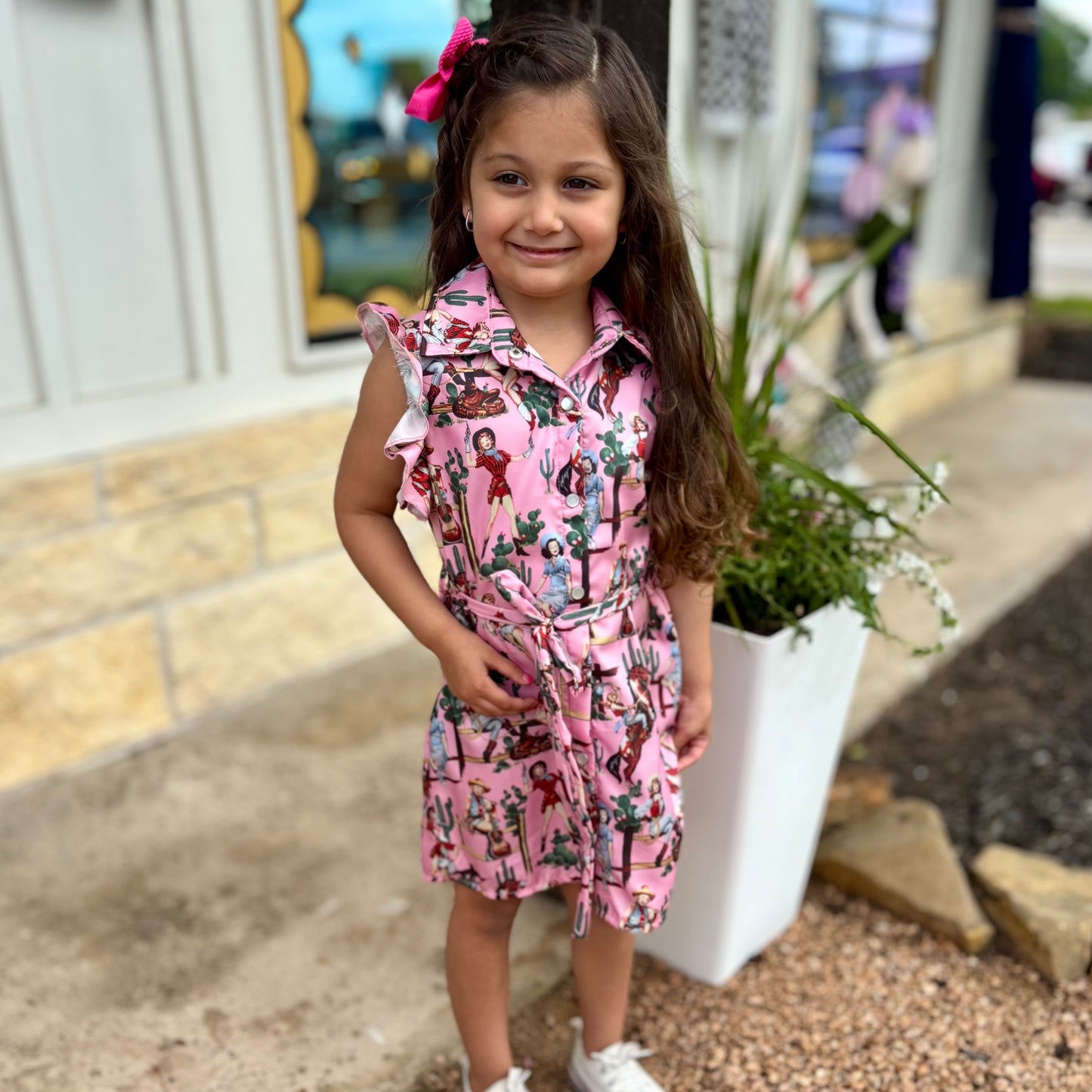 Pin Up Pearl Snap Dress