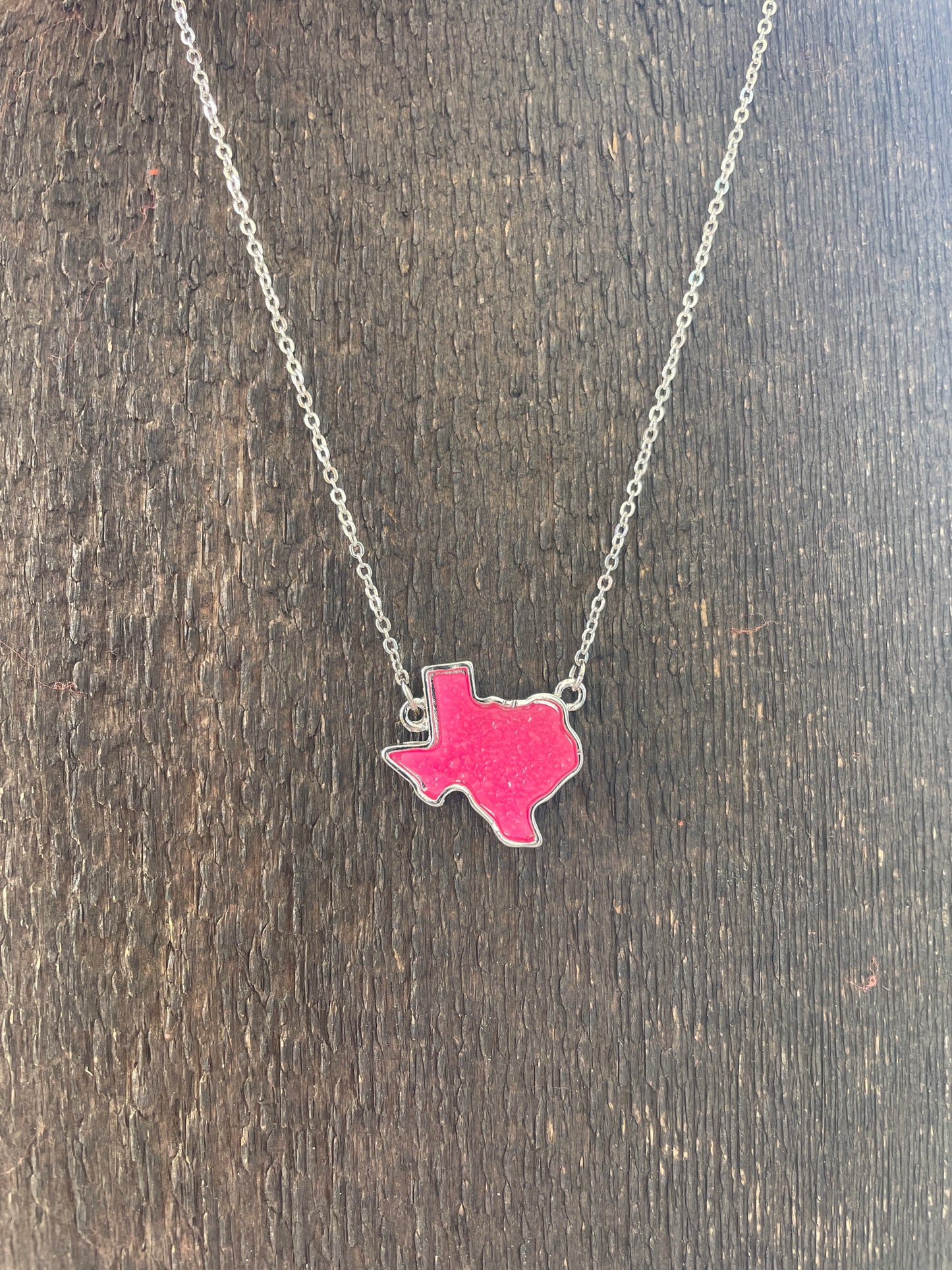 Silver Texas Stone Necklace