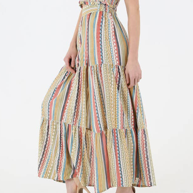 Bohemian Maxi Skirt w/Slit