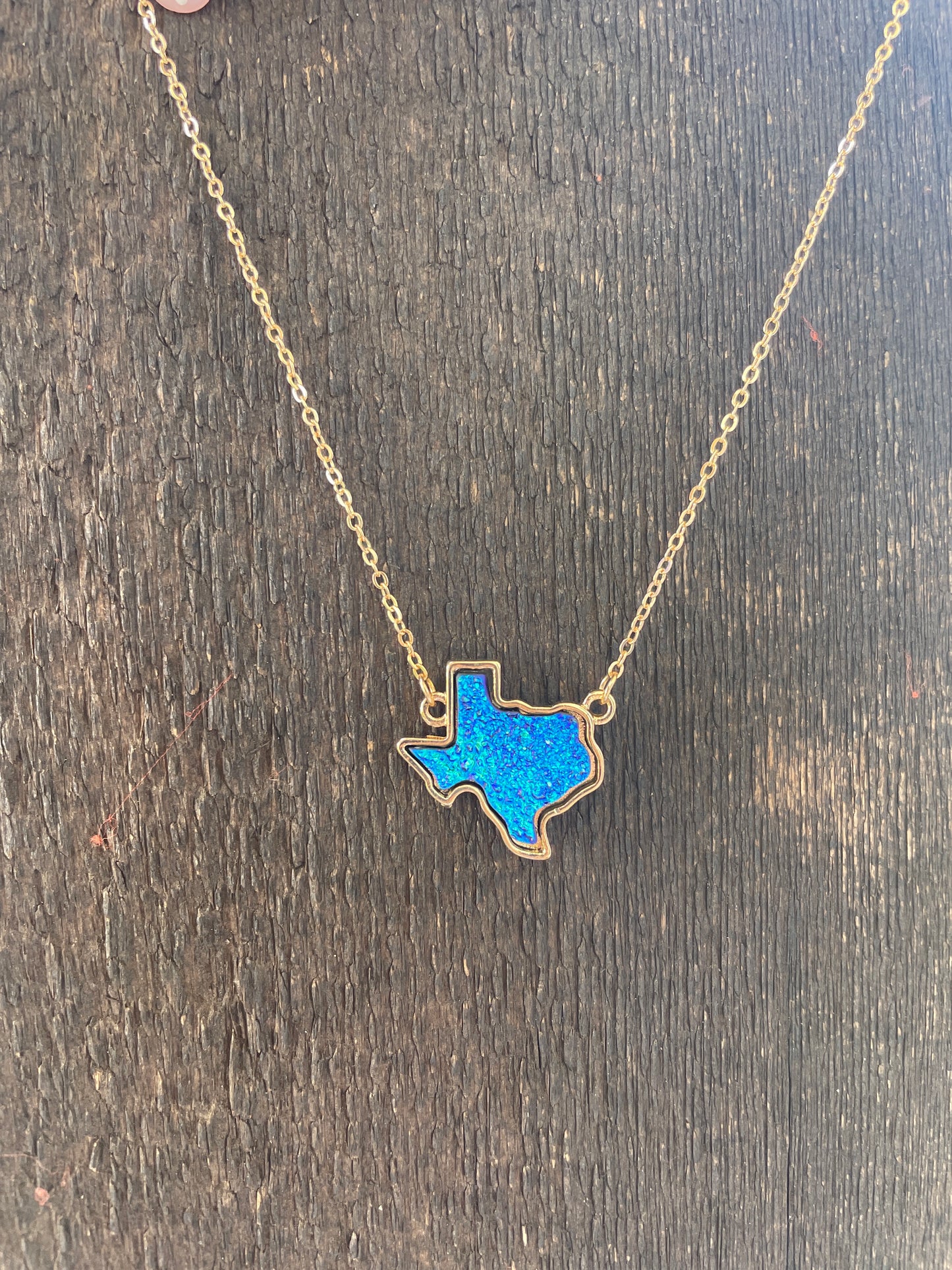 Gold Texas Stone Necklace