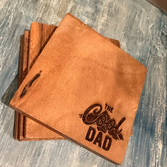 The Cool Dad Coasters - set of 4