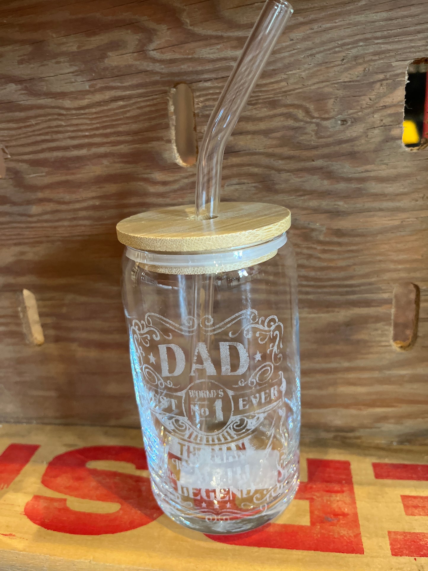 Dad the Man the Myth the Legand Beer/Coffee Glass