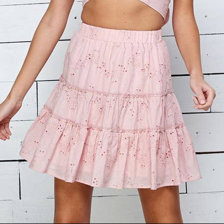 Springtime Eyelet Skirt
