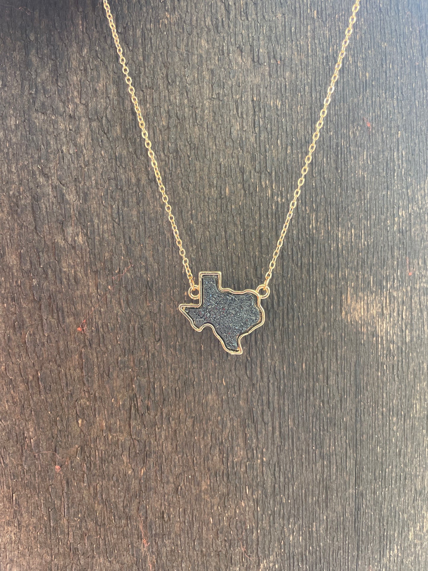 Gold Texas Stone Necklace