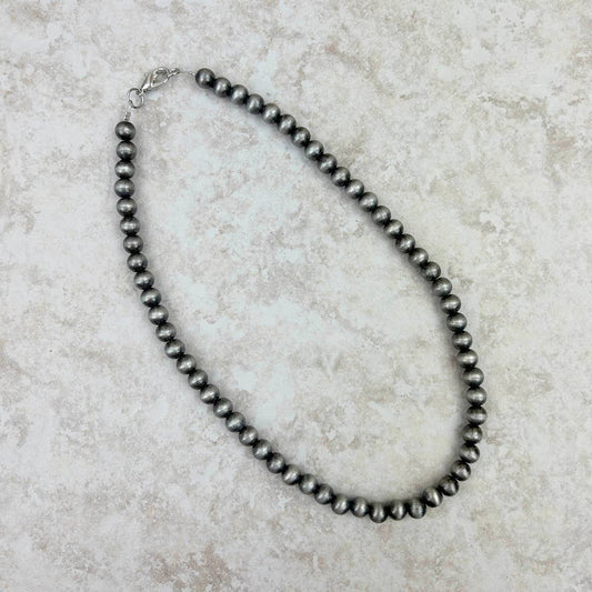 8mm  Navajo Pearl Necklace