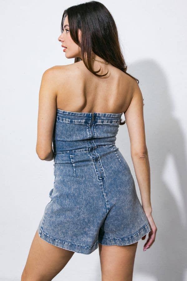 An acid washed romper - IP8321
