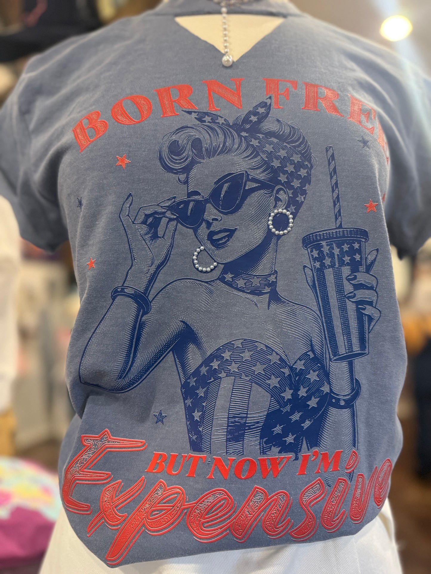 Born Free Pin Up Tee