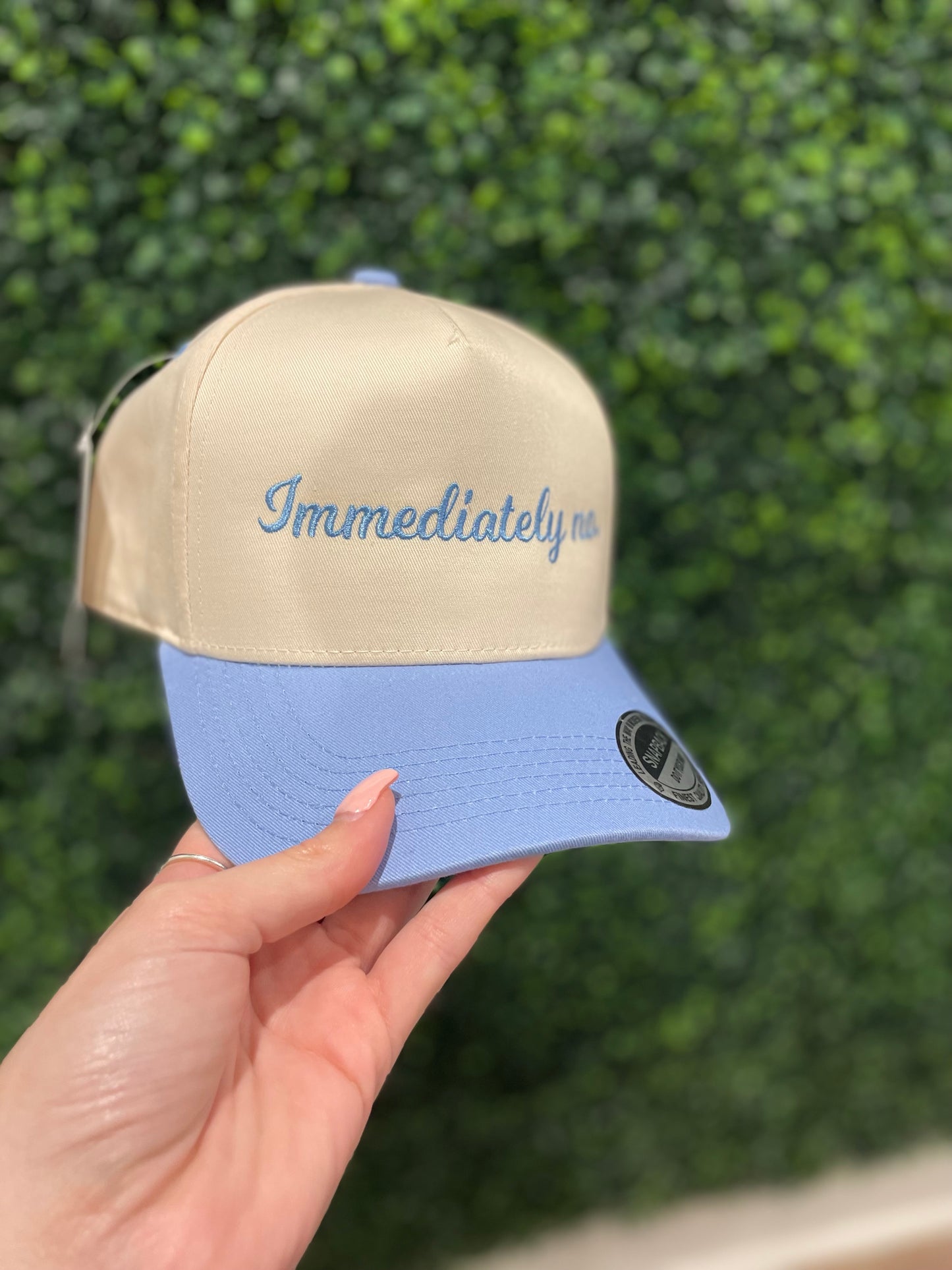 Immediately No.- Structured Hat