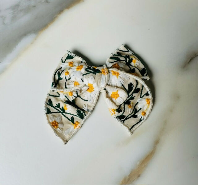 Embroidered Handtied Bow