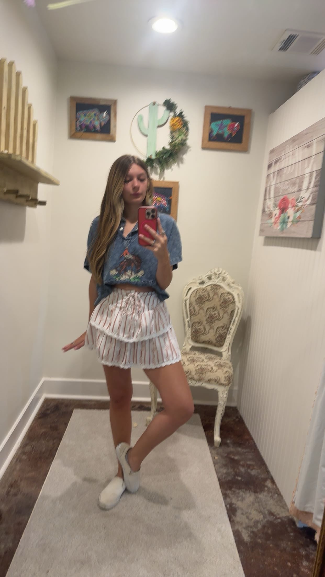 Ruffled Boot Skort
