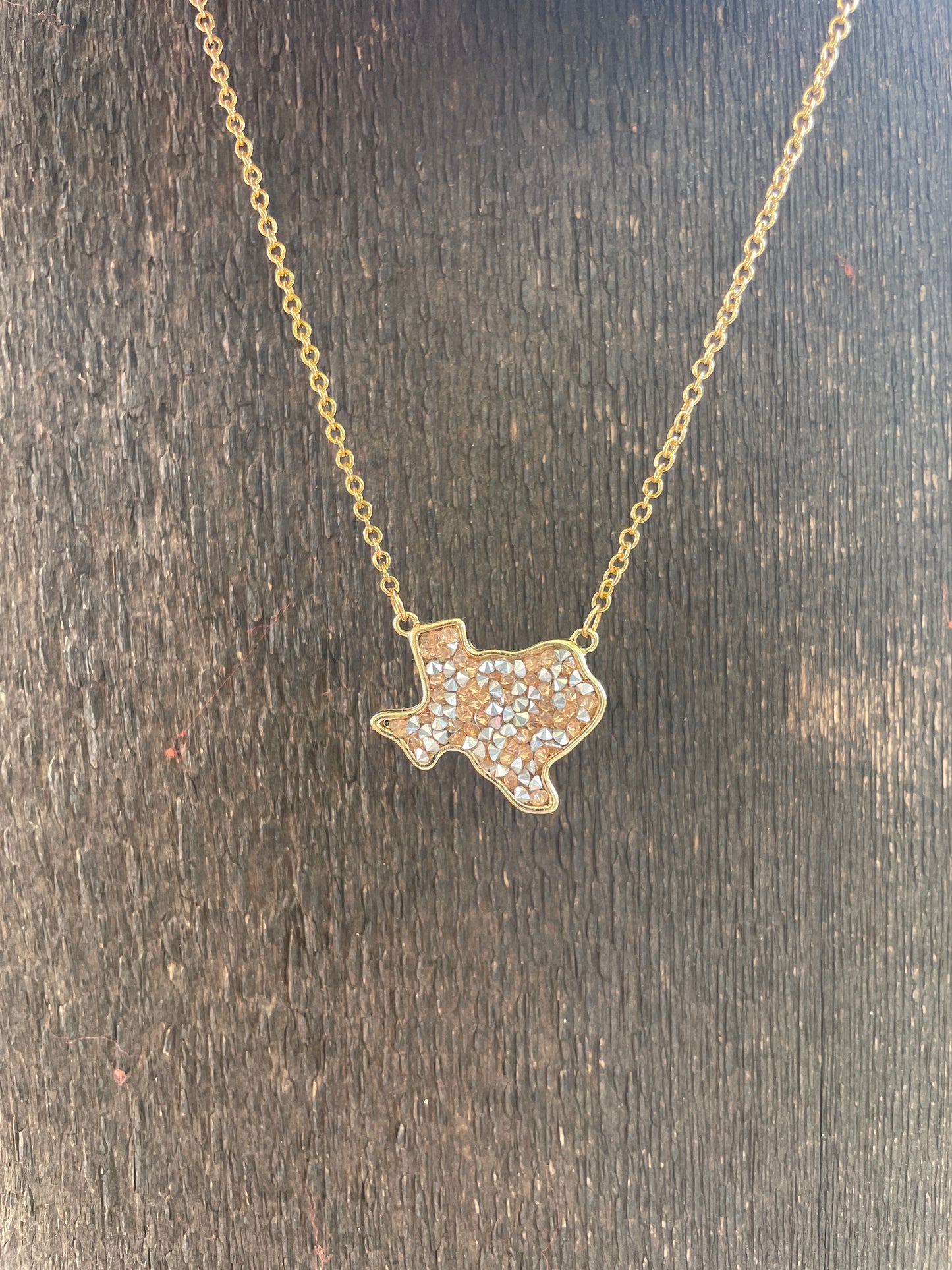 Gold Texas Stone Necklace