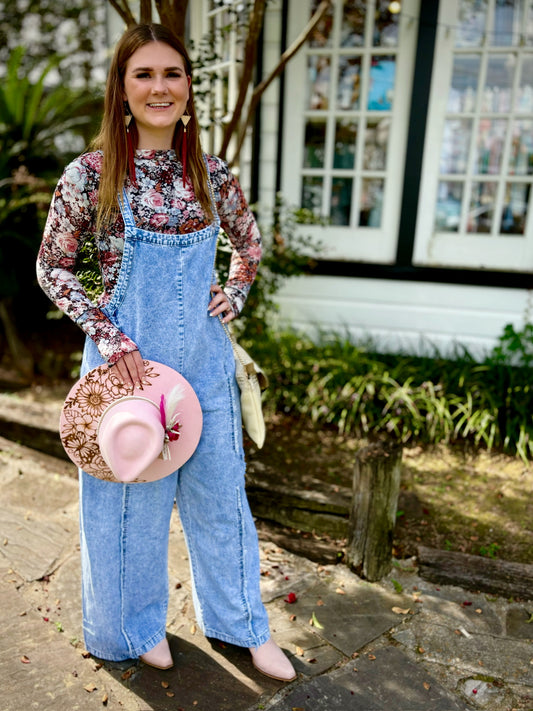 Logan Wide Leg Flowy Overalls