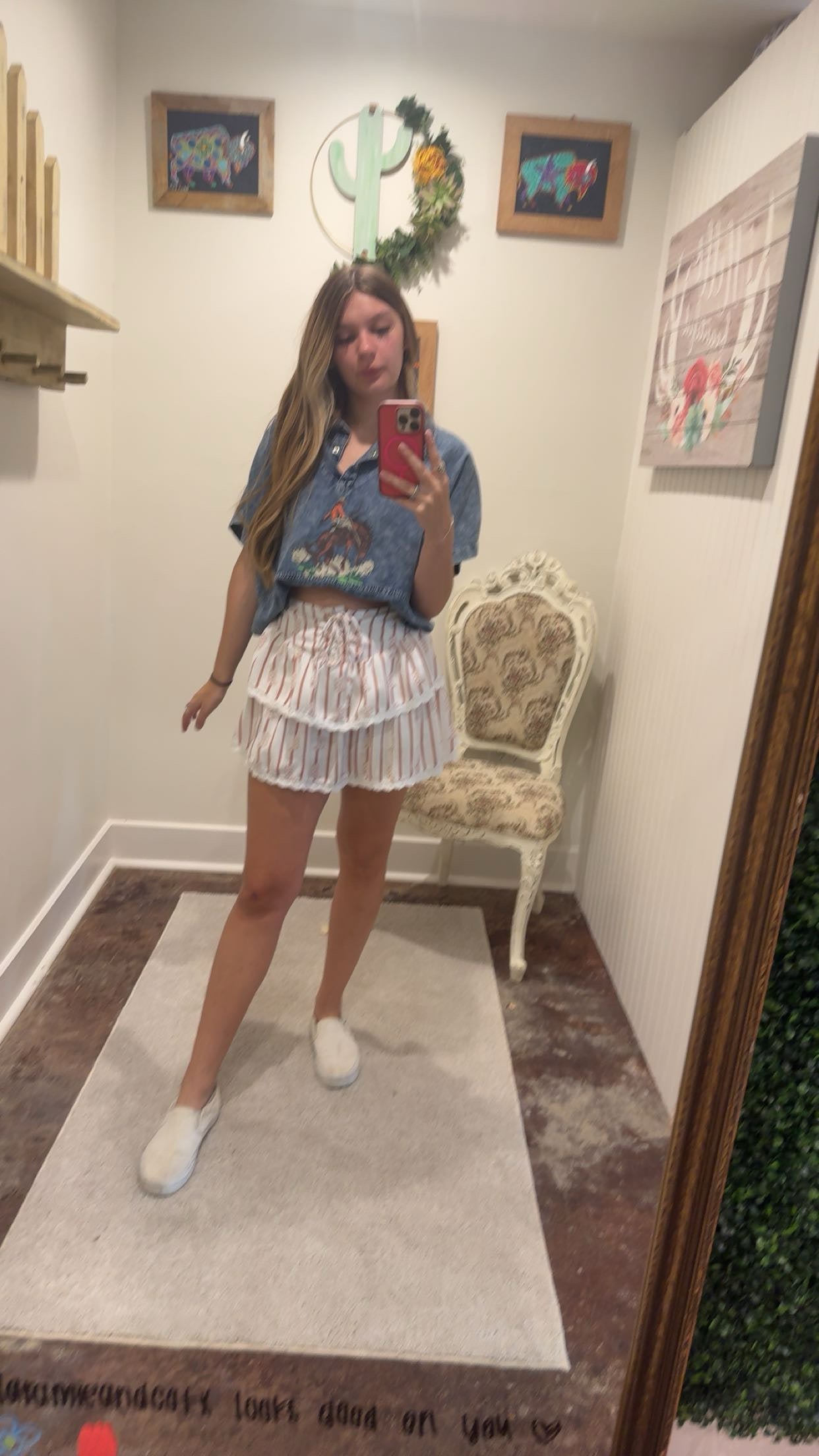 Ruffled Boot Skort