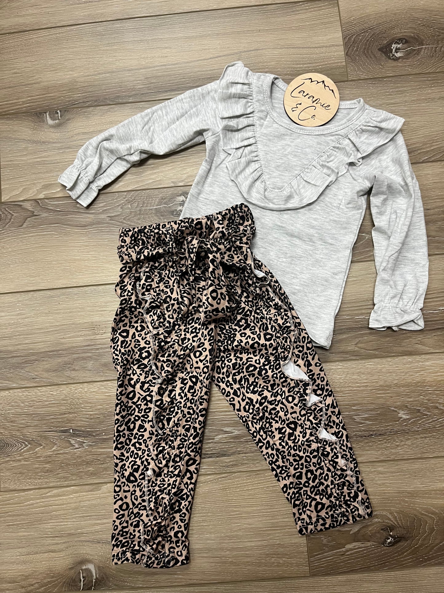 Ruffle Leopard Set