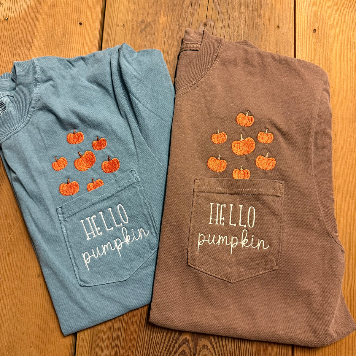 Hello Pumpkin Pocket Shirt