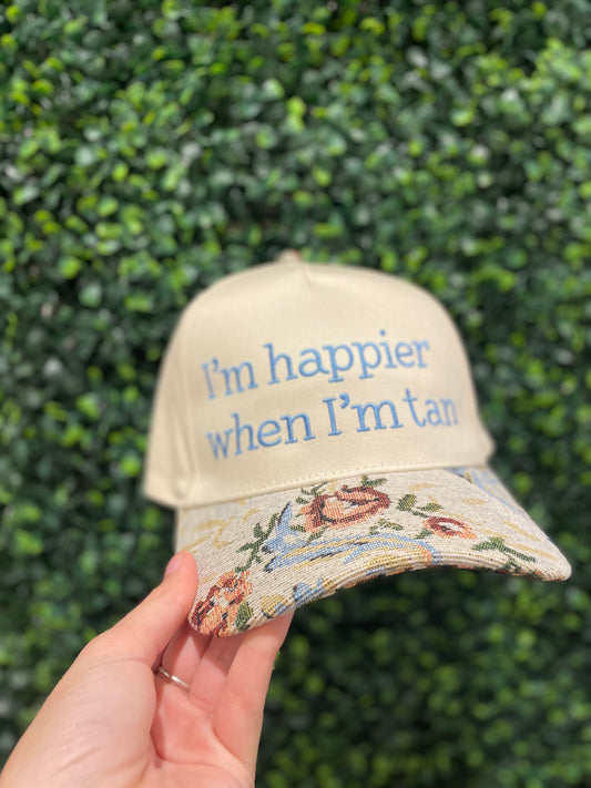 I'm Happier when I'm Tan Hat