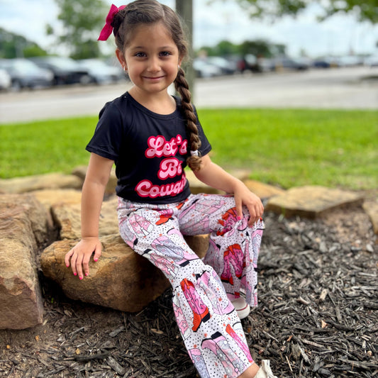 Cowgirl Boots Bell Bottoms Set