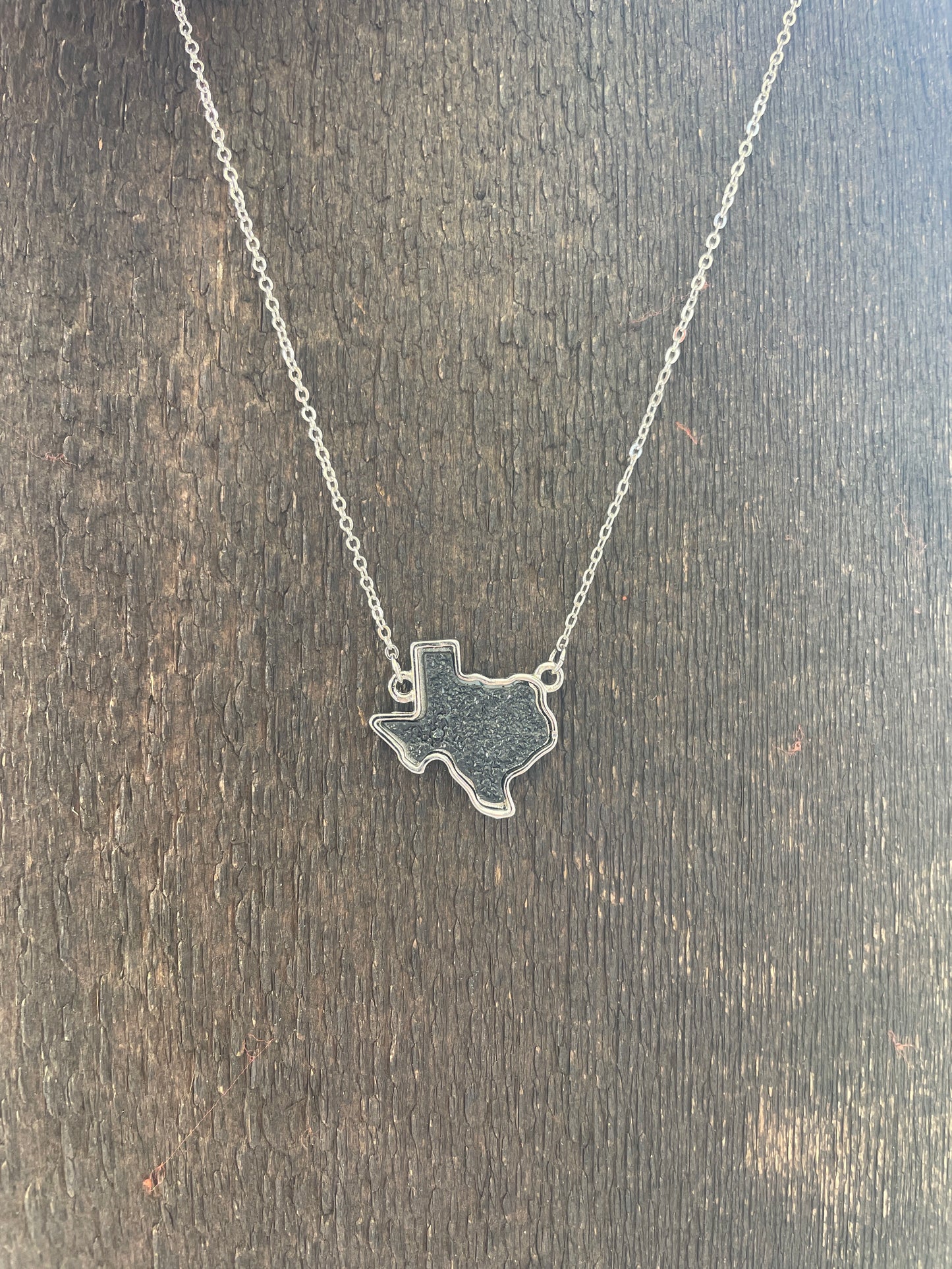 Silver Texas Stone Necklace