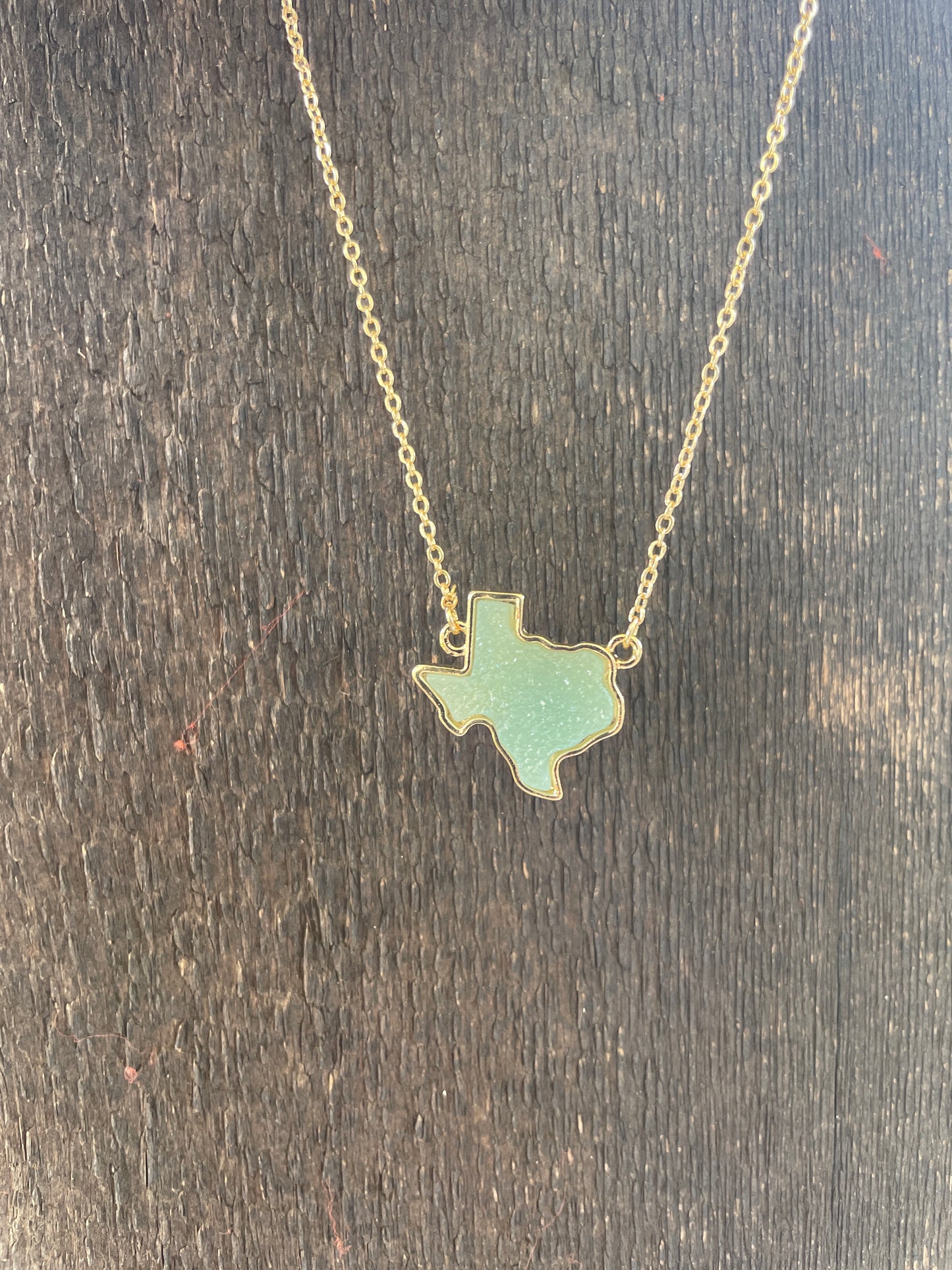 Gold Texas Stone Necklace