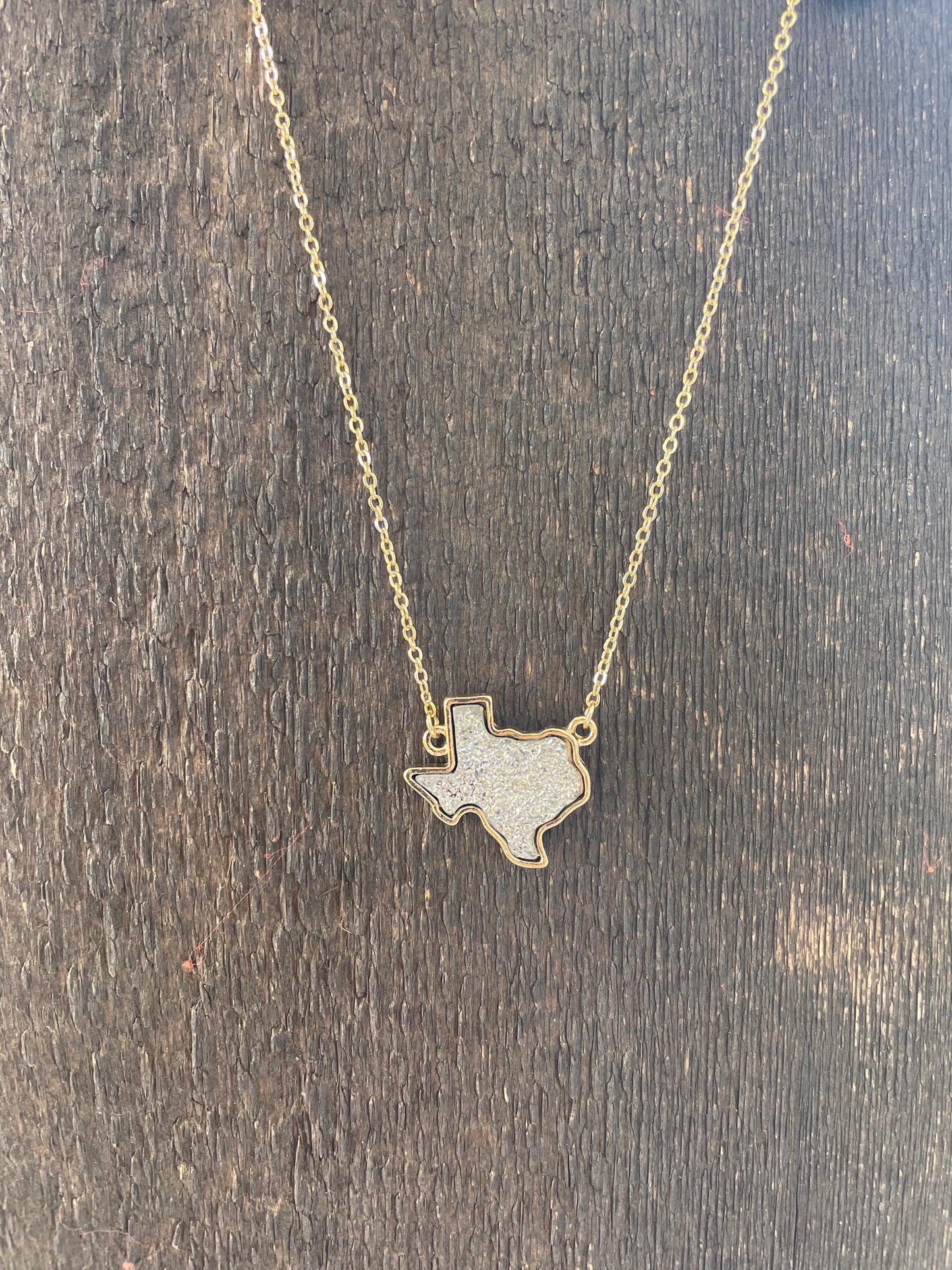 Gold Texas Stone Necklace