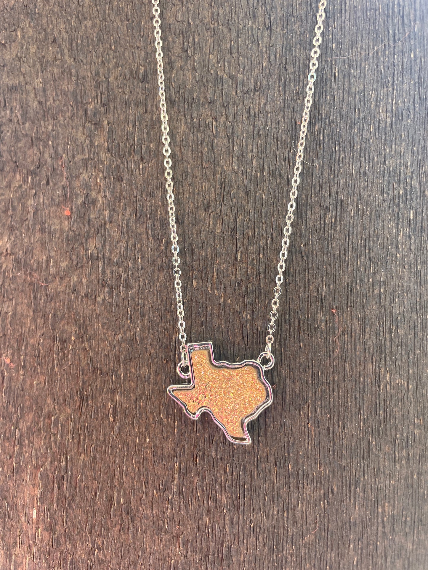 Silver Texas Stone Necklace