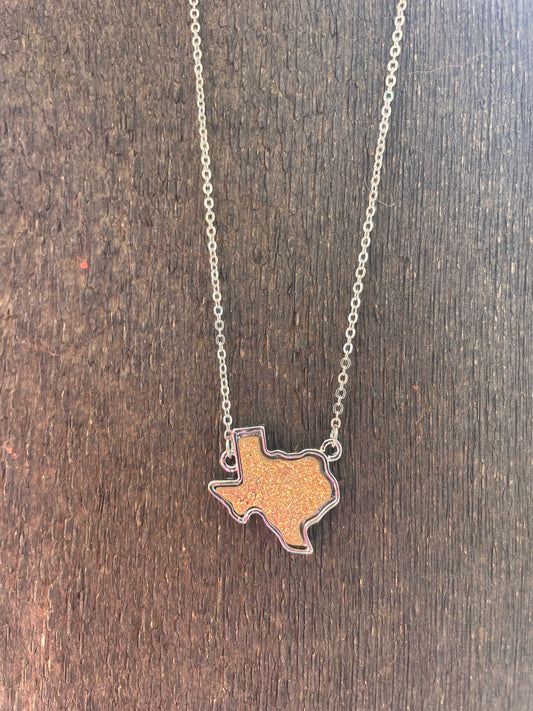 Silver Texas Stone Necklace