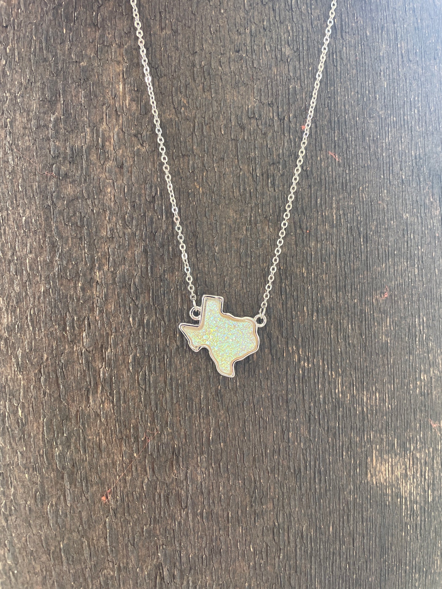 Silver Texas Stone Necklace
