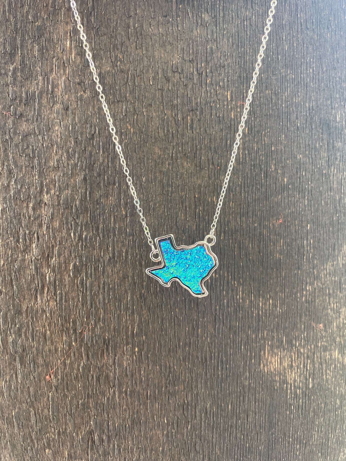 Silver Texas Stone Necklace
