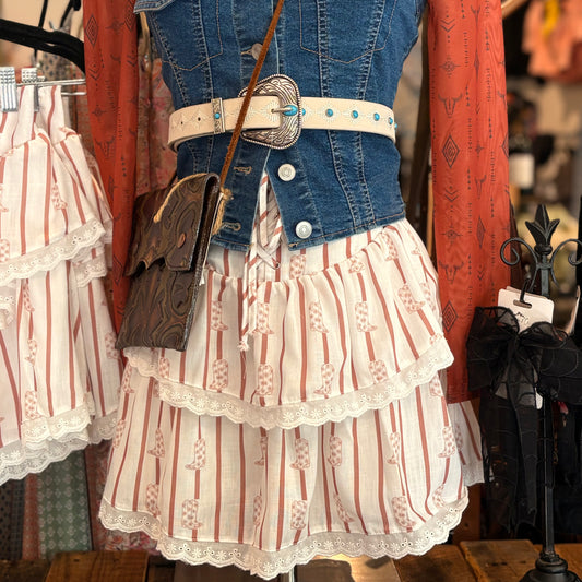 Ruffled Boot Skort