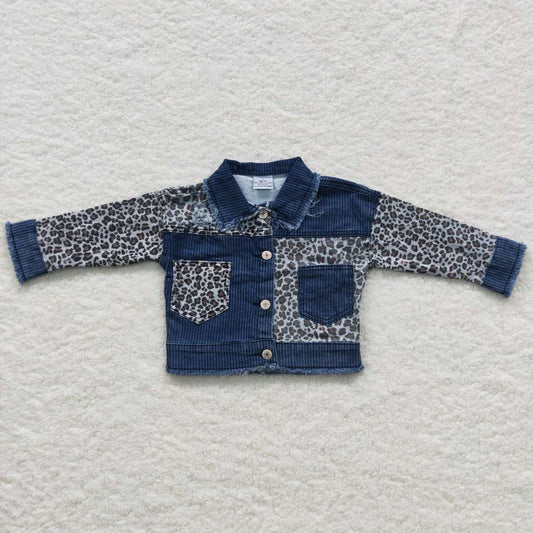 Railroad Leopard Denim Jacket