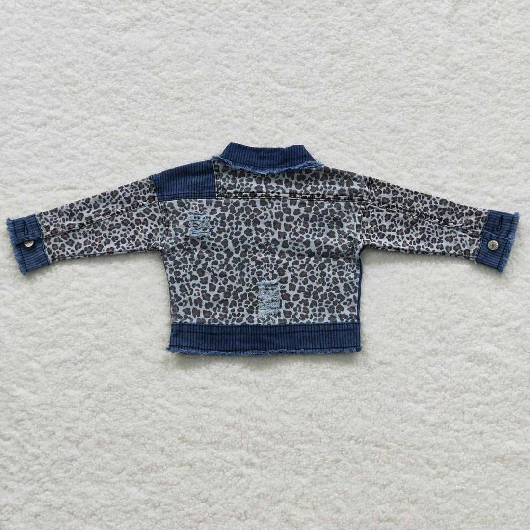 Railroad Leopard Denim Jacket