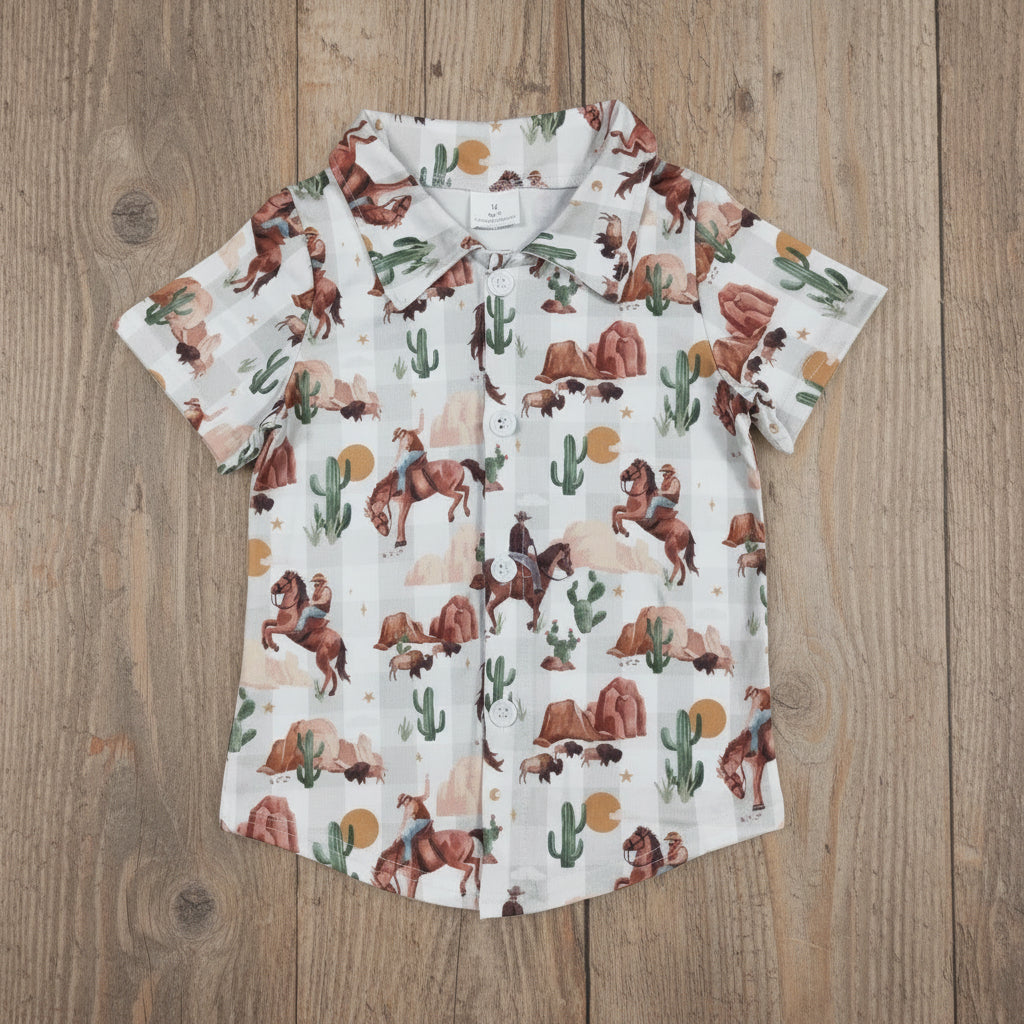 Kids Rodeo Button Down