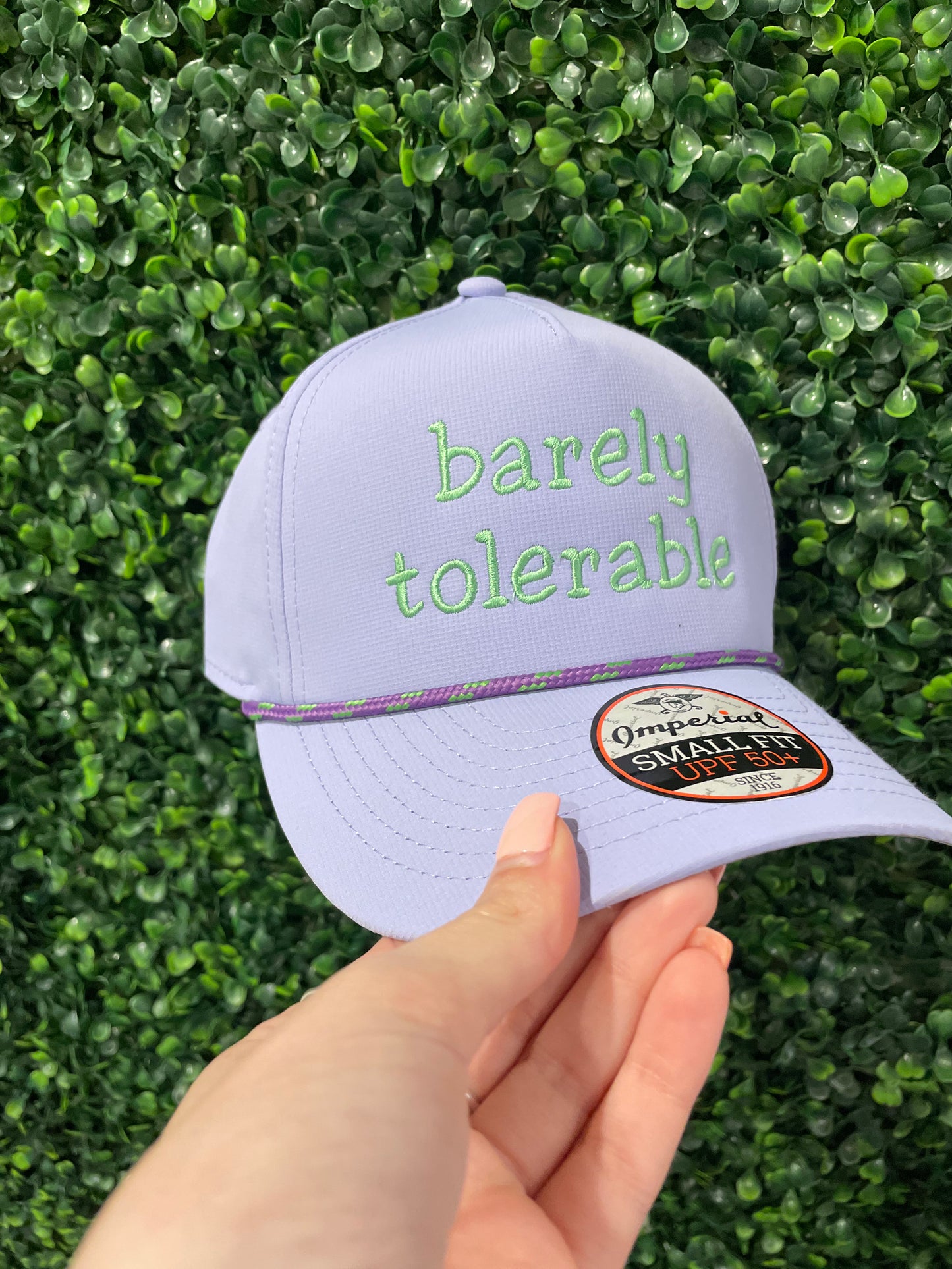 Barely Tolerable- Structured Hat