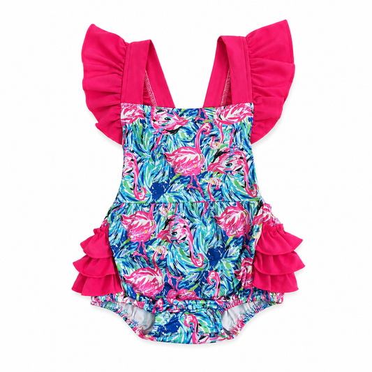 Pink Flamingo Romper