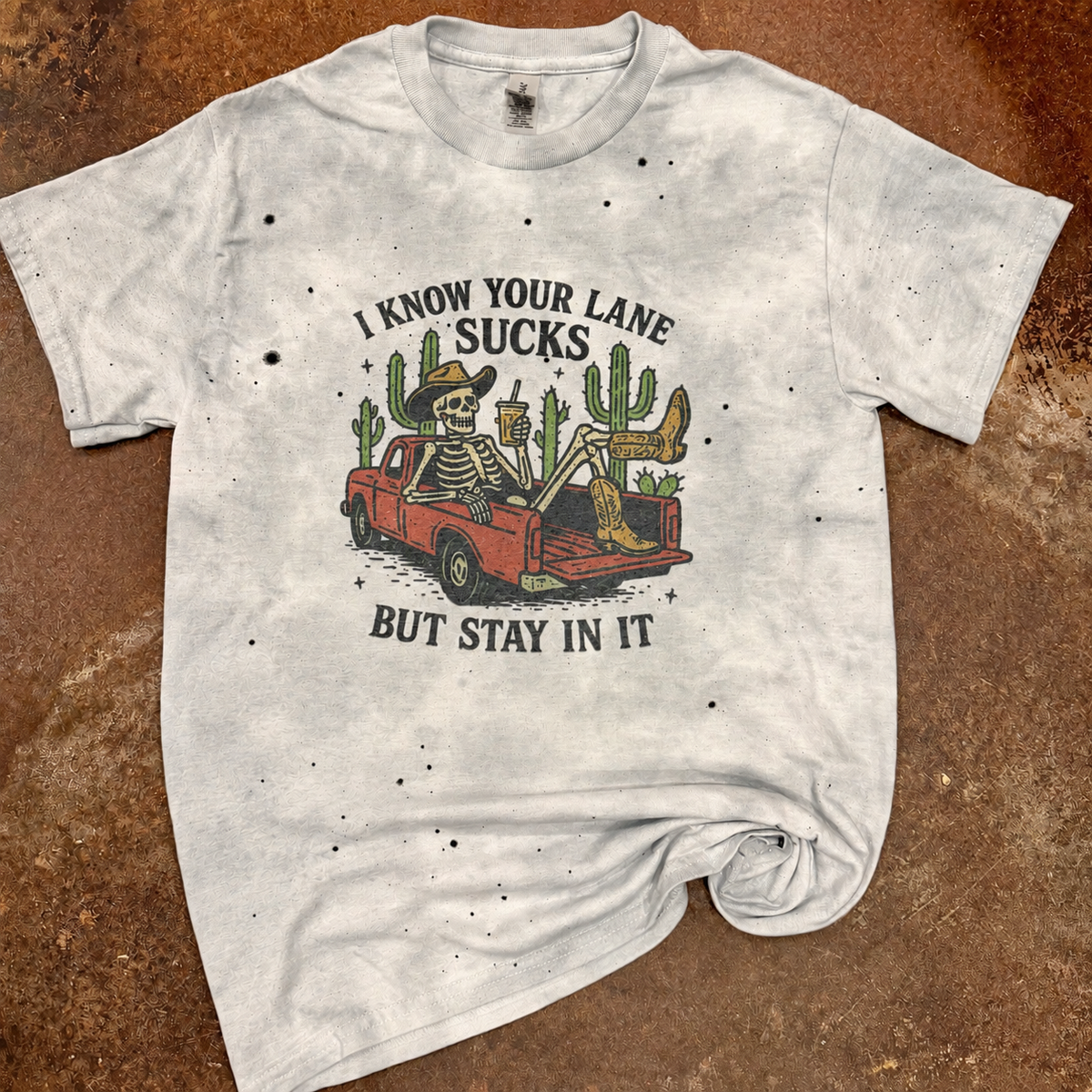 Stay in Your Lane Skeleton Tee