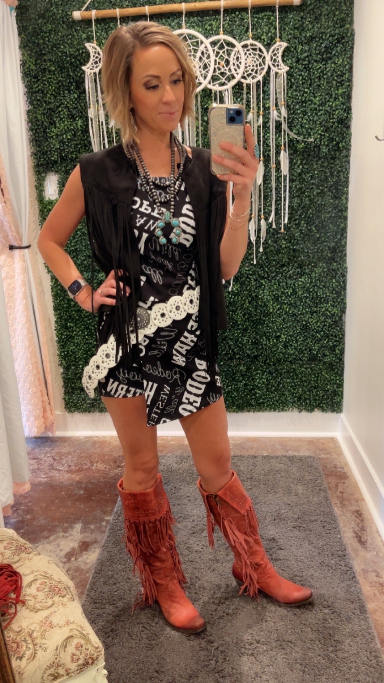 Black Rodeo Printed Strapless Skort Romper