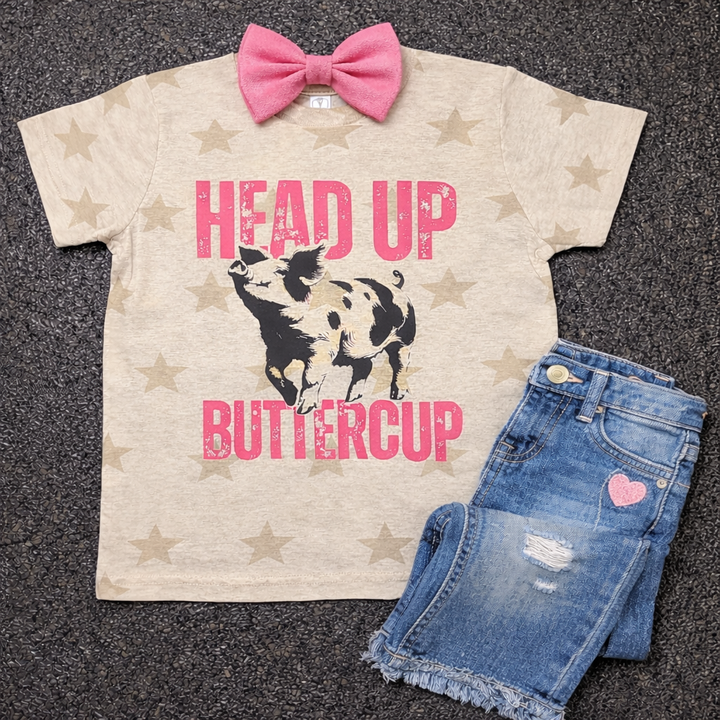 Kids Head Up Buttercup Star Tee