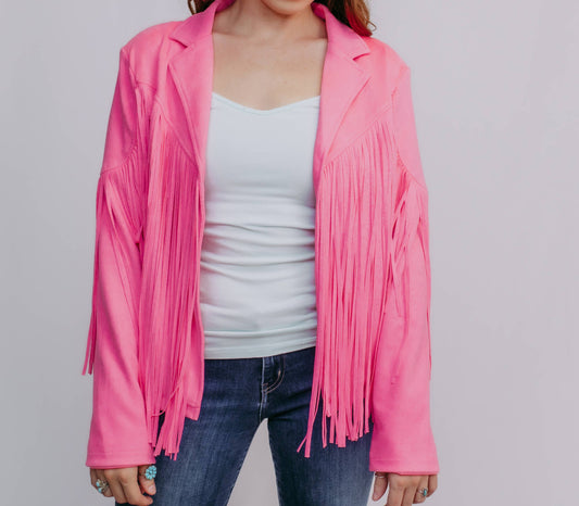 Barbie Fringe Suede Jacket