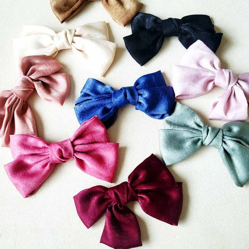 Vibrant Satin Hair Bow