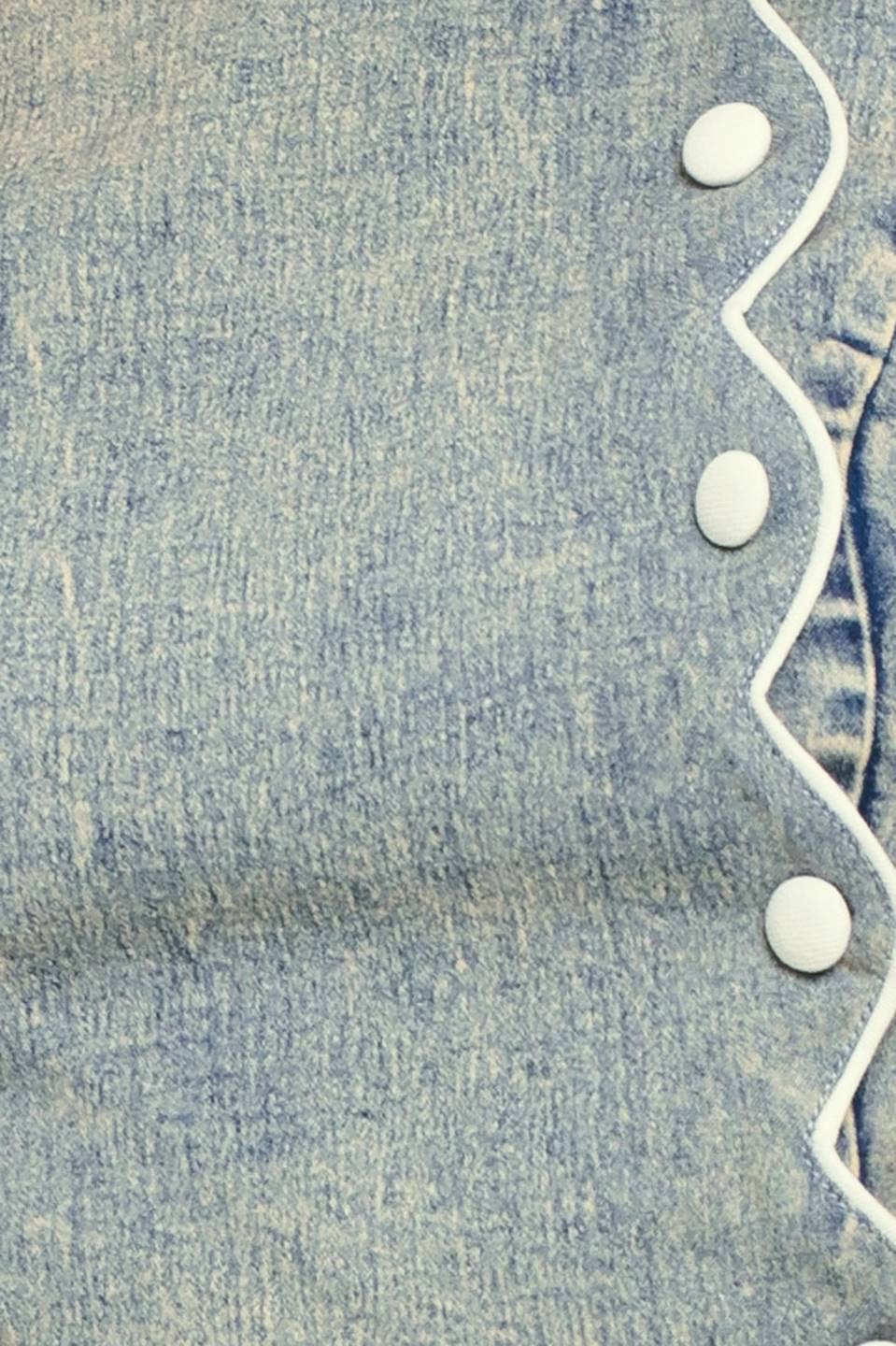An acid washed denim crop top - IT14177
