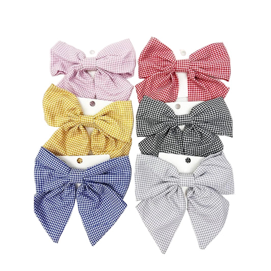 Checkered Hair Bow