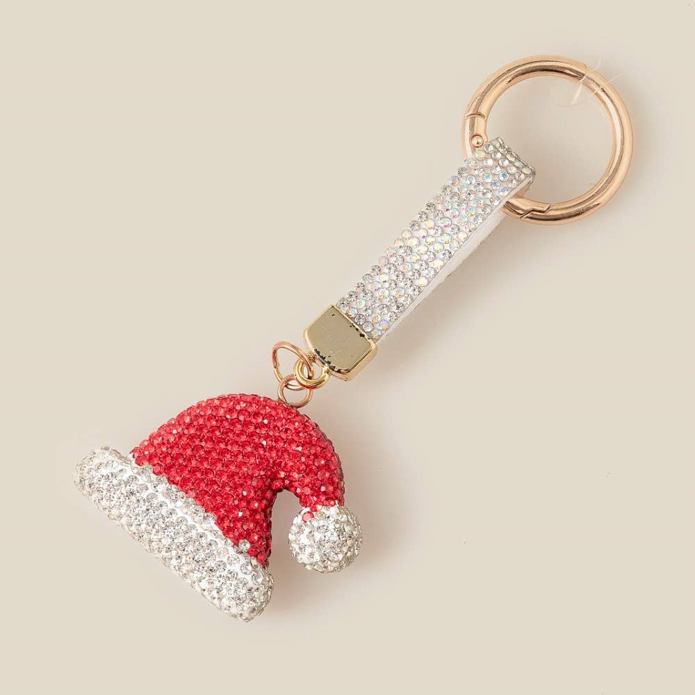 Santa Hat Bag Charm