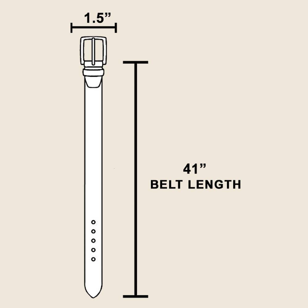 Oval Buckle Leather Belt