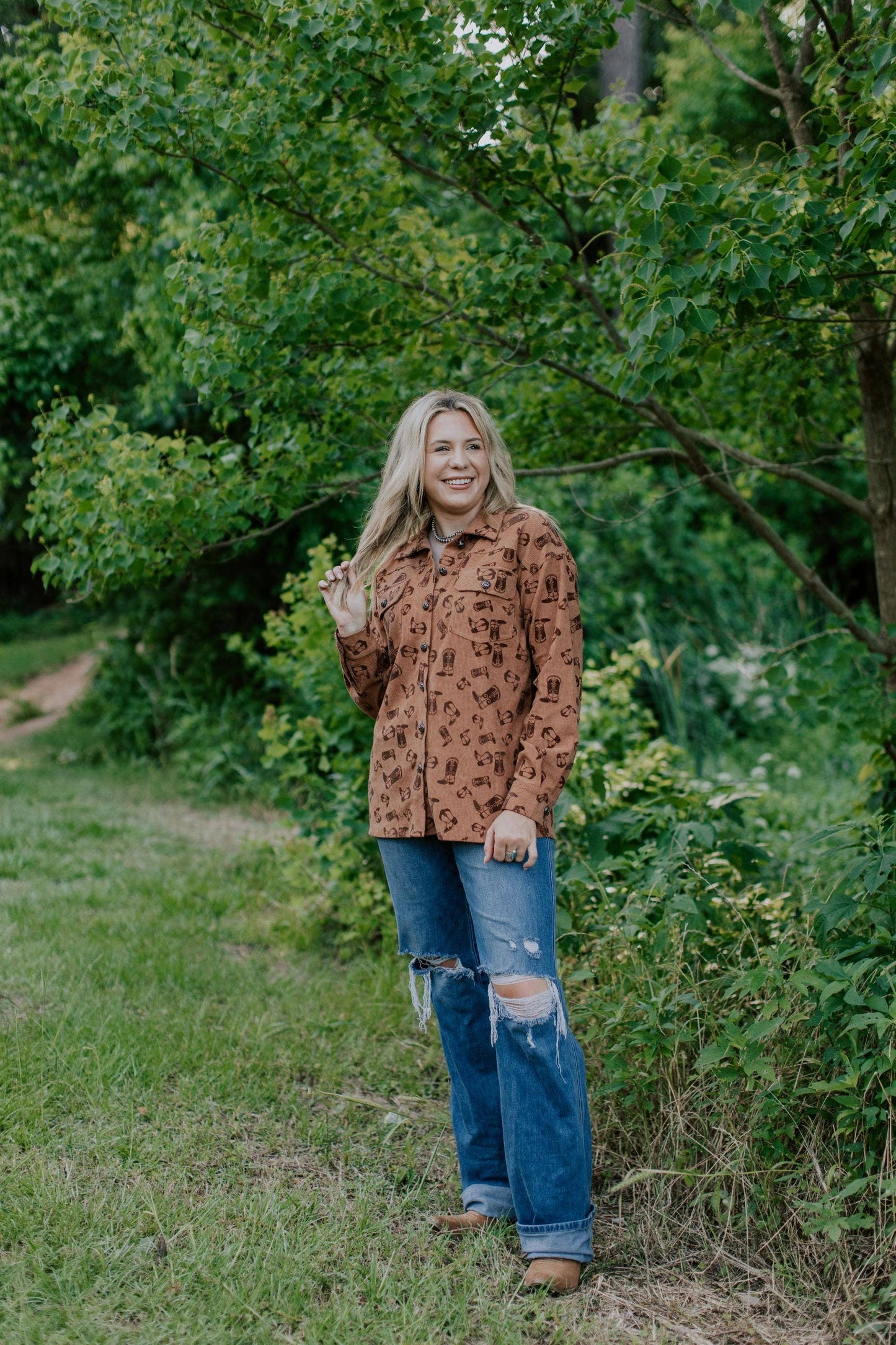 Boot Scootin' Corduroy Shacket