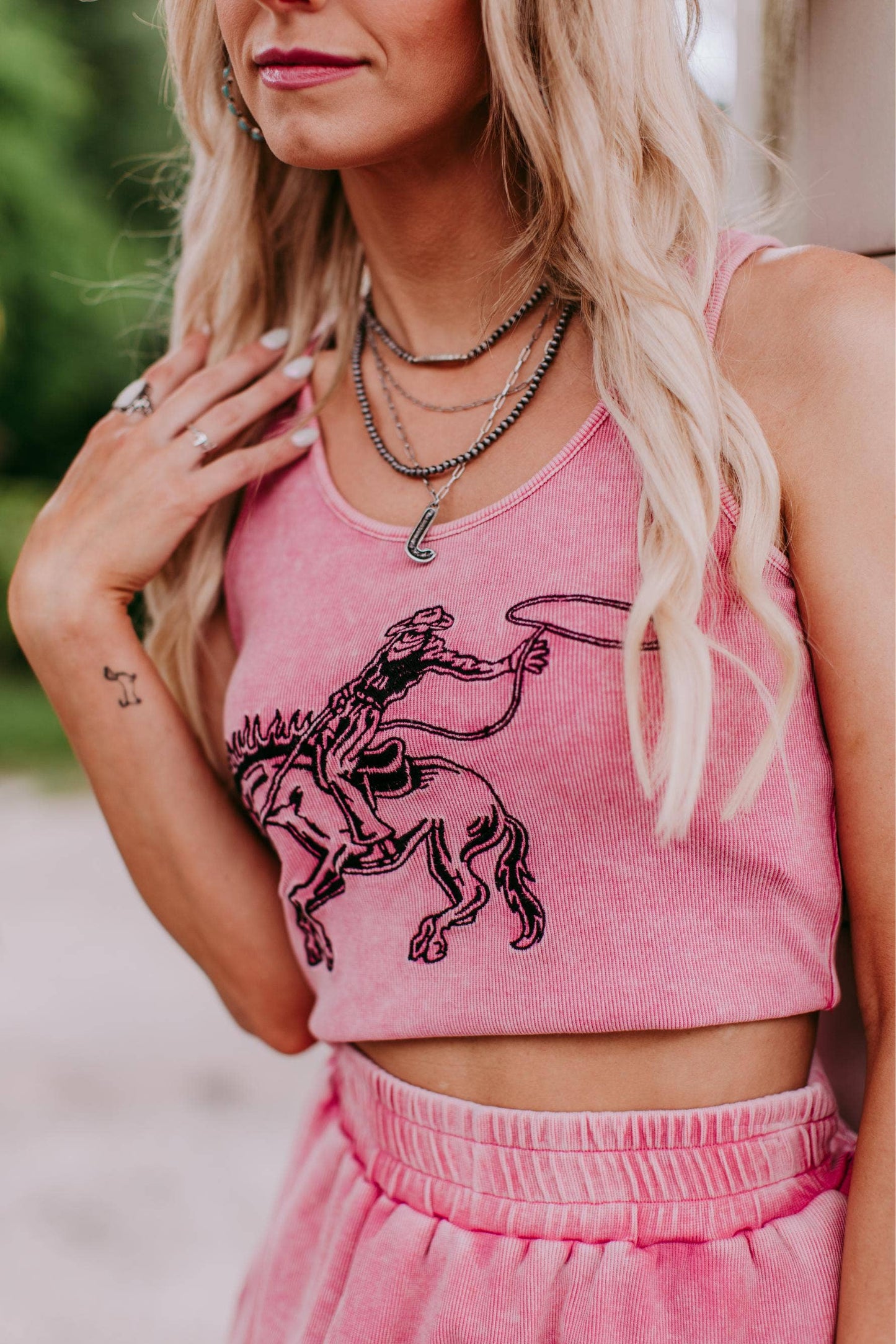 Bronc Bustin Crop Tank
