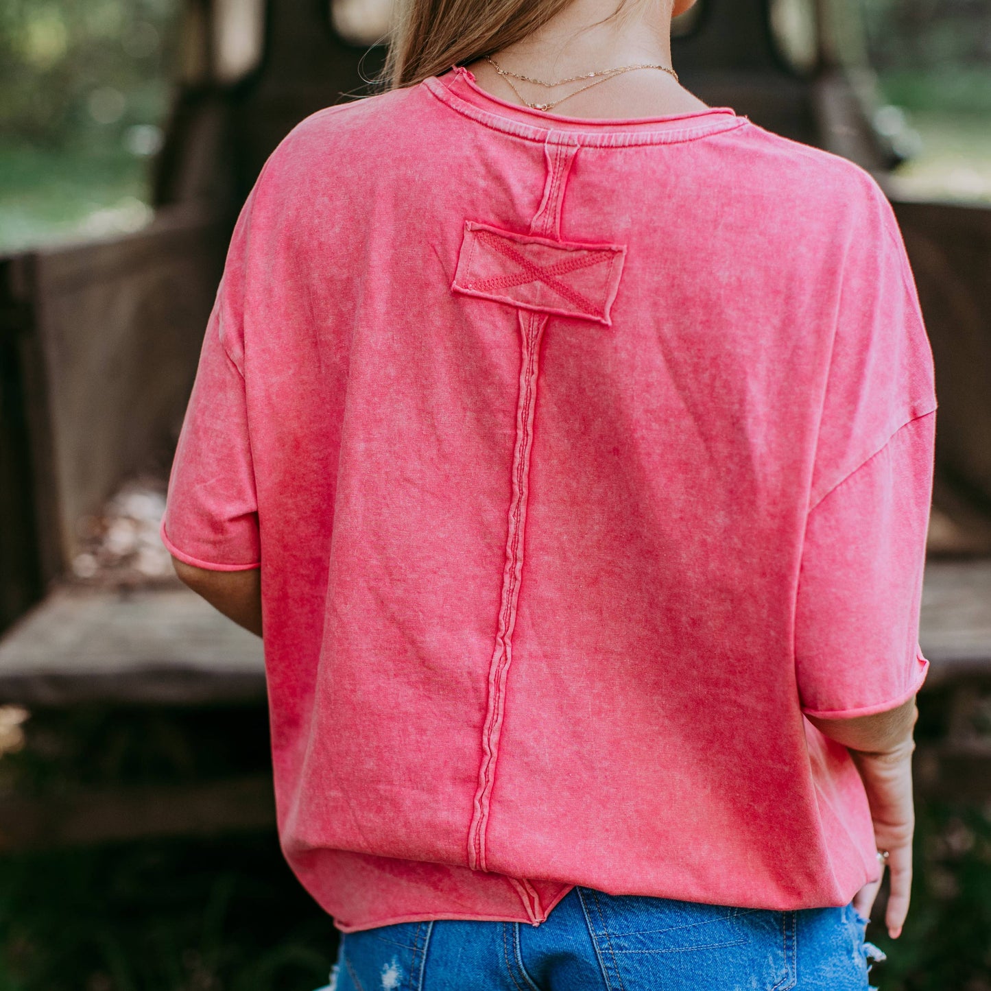 Cowgirl Acid Washed Tee