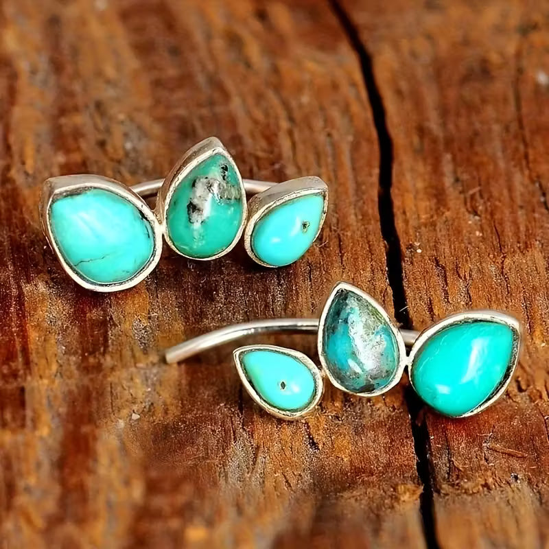Stone Inlaid Earrings