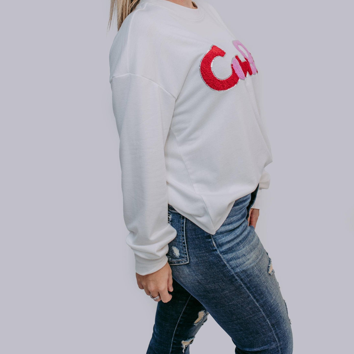 Cowgirl Sequins Long sleeve Tee