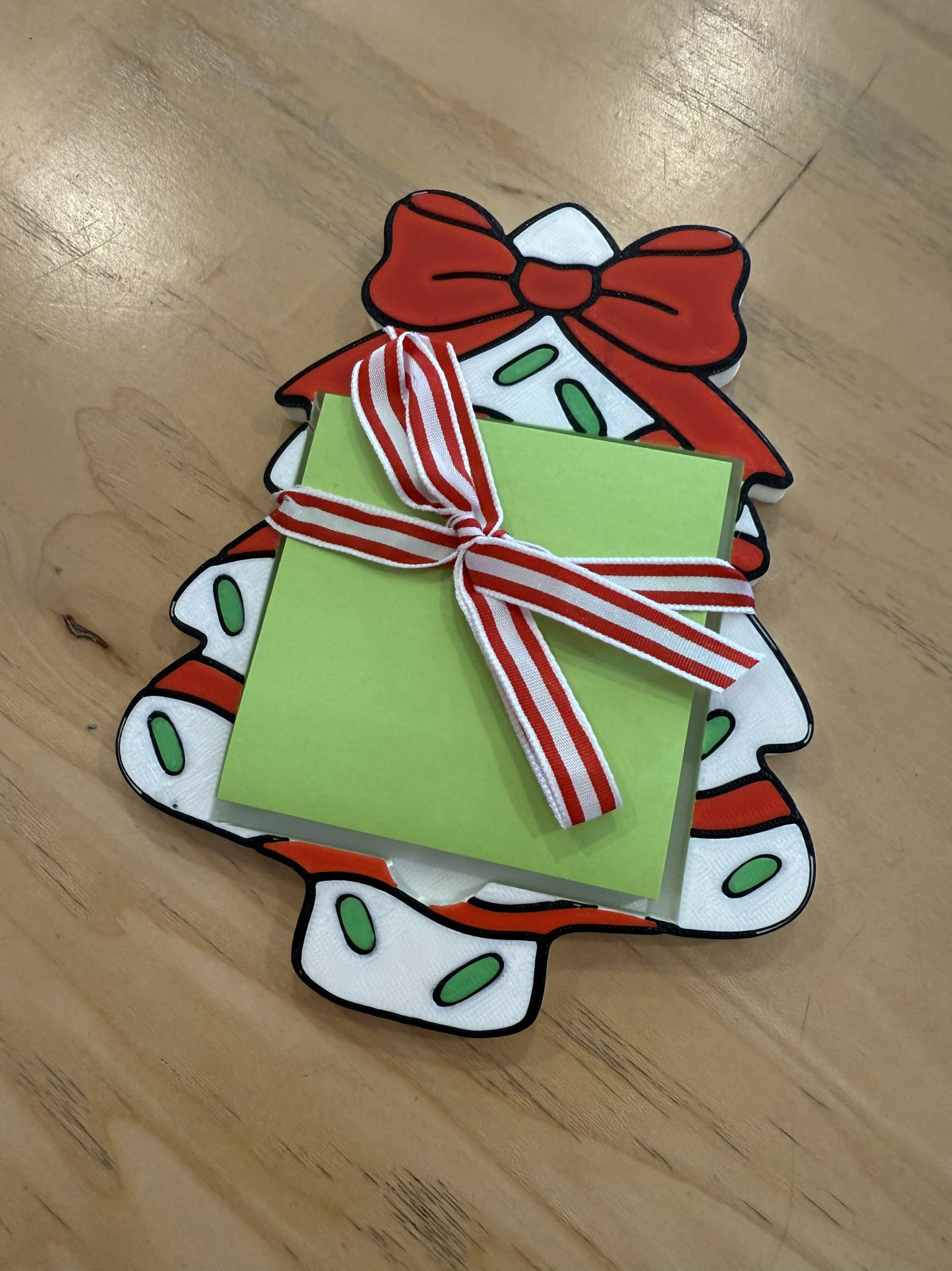 Snack Cake Christmas Post-It Note Holder