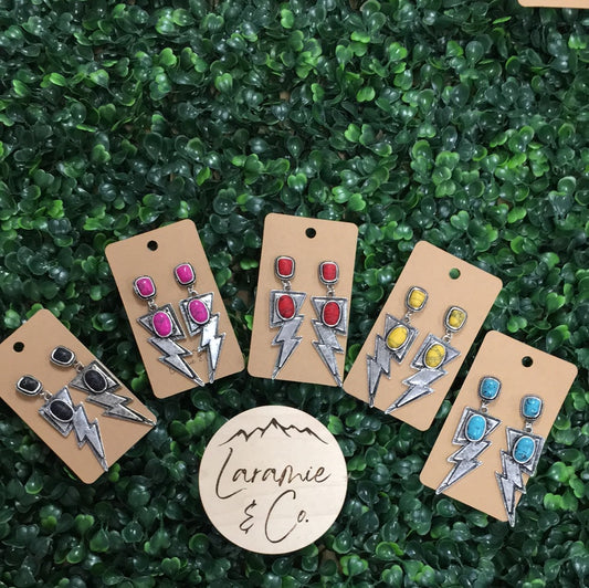 Lightning Stone Earrings